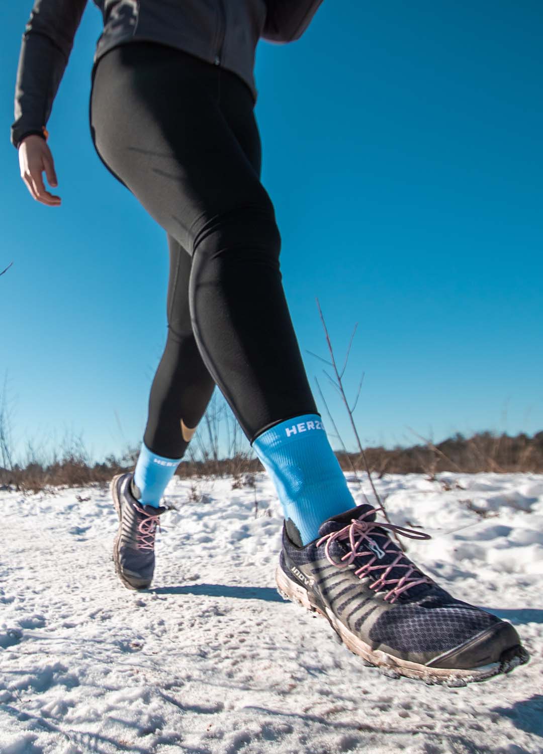 PRO Kompression Knöchelsocken Blau