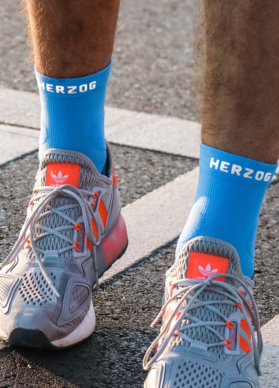 Chaussettes de compression PRO à la cheville bleues