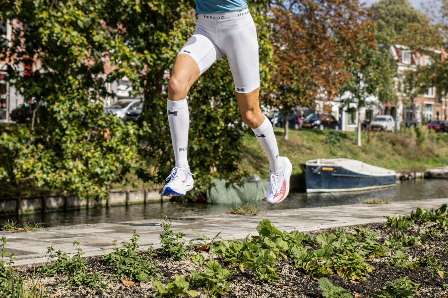 PRO Sport Kompressionsshorts Weiß - Damen