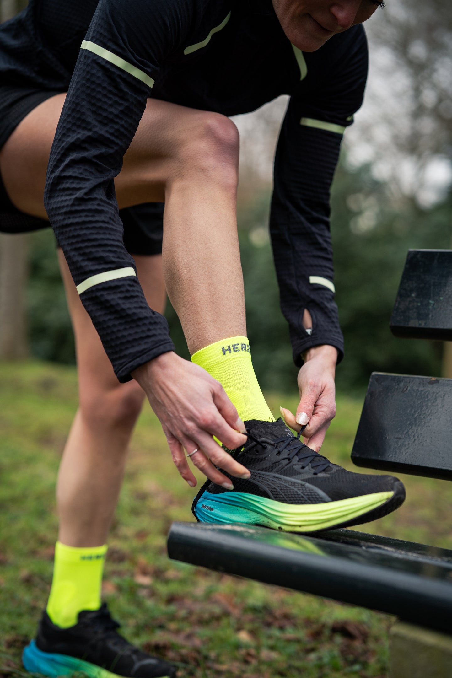 PRO Kompression Knöchelsocken Gelb