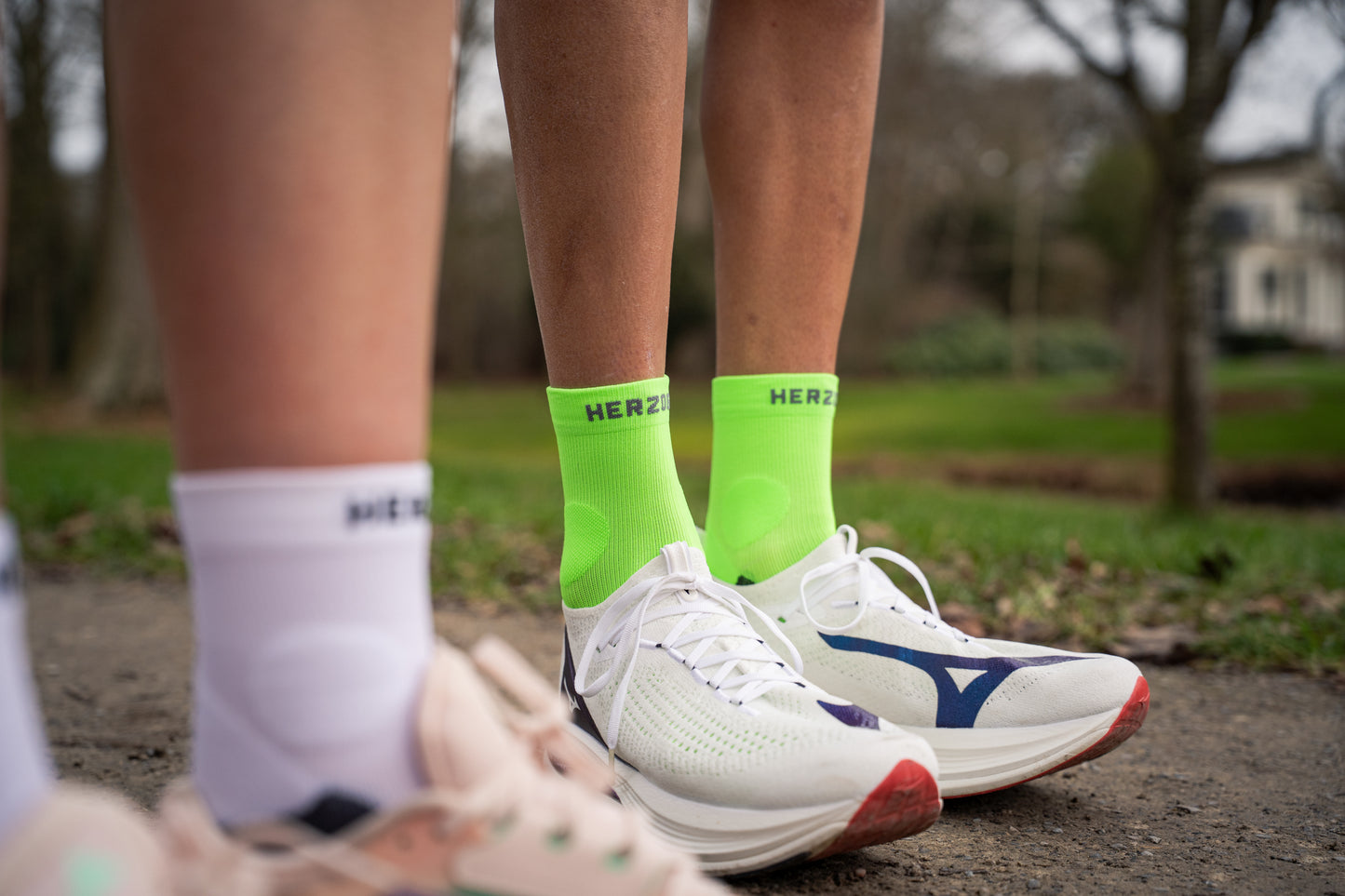 PRO Compressie Enkelsokken Groen