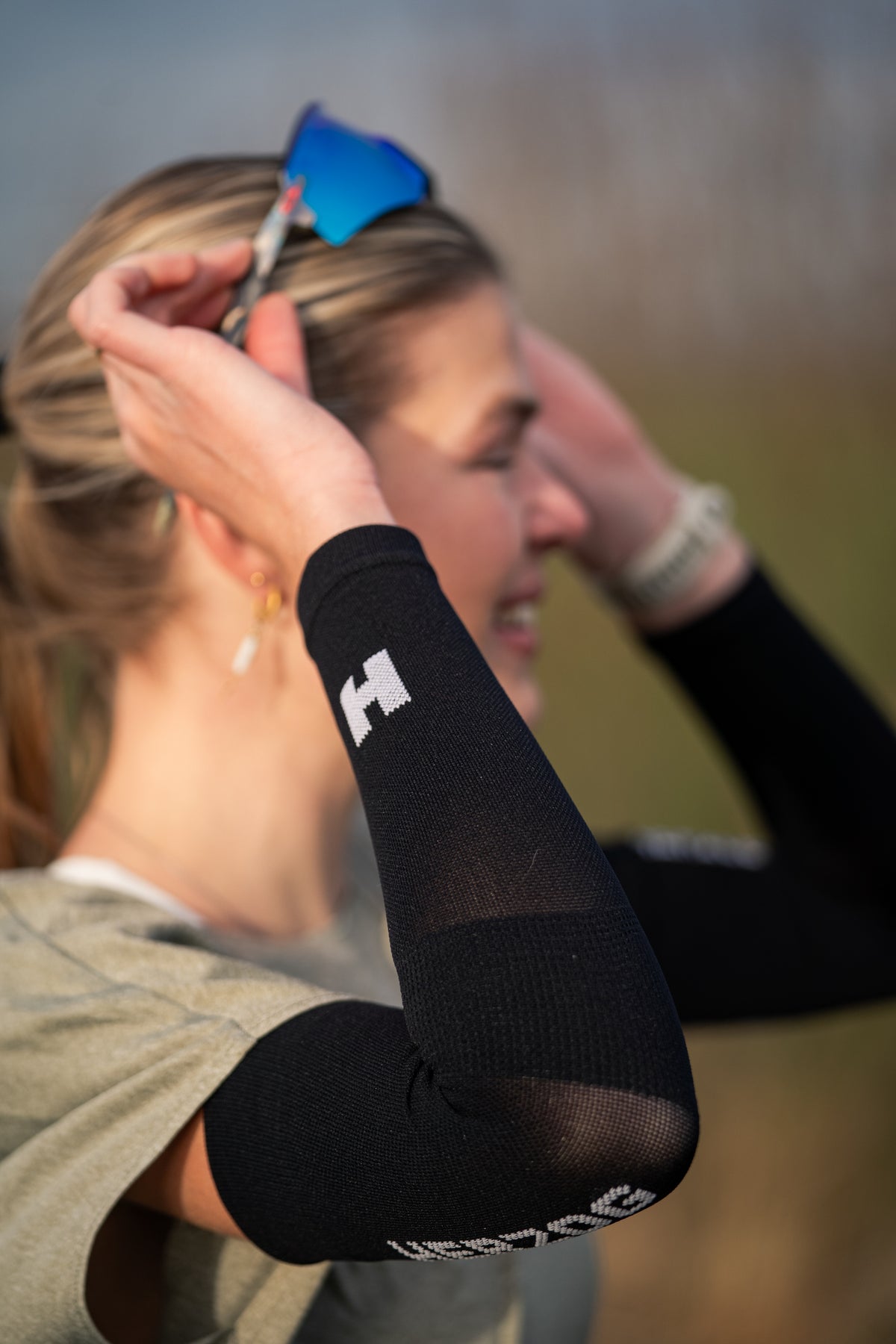 PRO Sport Kompression Armmanschetten Schwarz