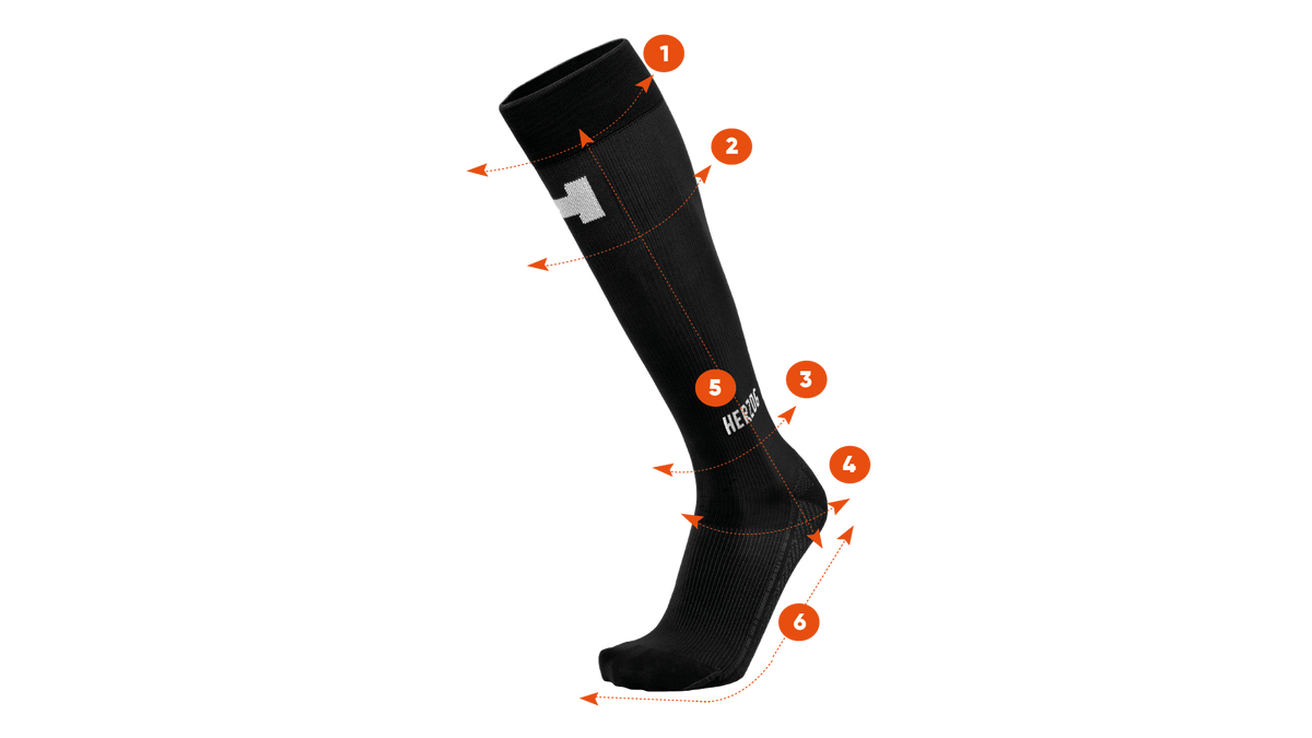 PRO Bas de compression noirs