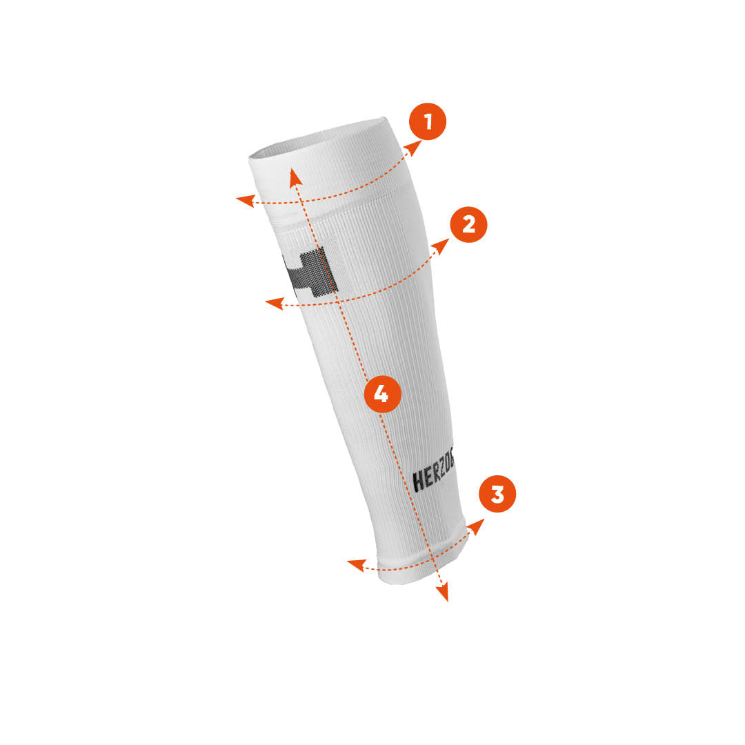 witte compressietube met 4 meetpunten