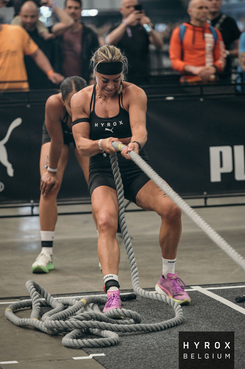 Chaussettes de compression Herzog PRO lors d'un HYROX : moins de courbatures, plus de performances